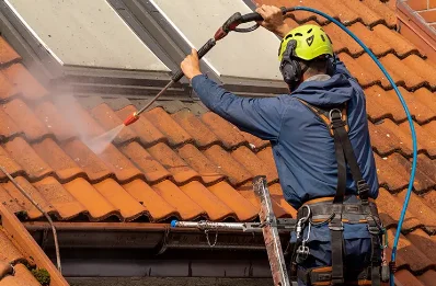 Démoussage et hydrofuge de toiture à Laboule